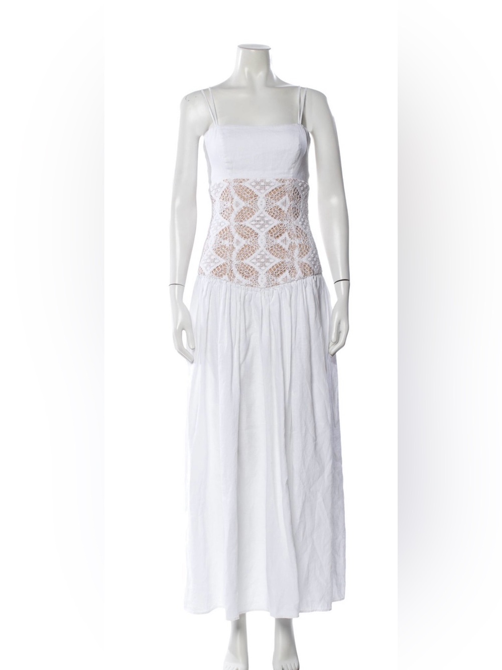 Pilar Linen & Lace Maxi Dress - Picture 4 of 6